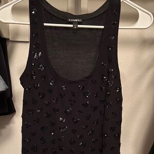 Express Black Sequin Women's Top